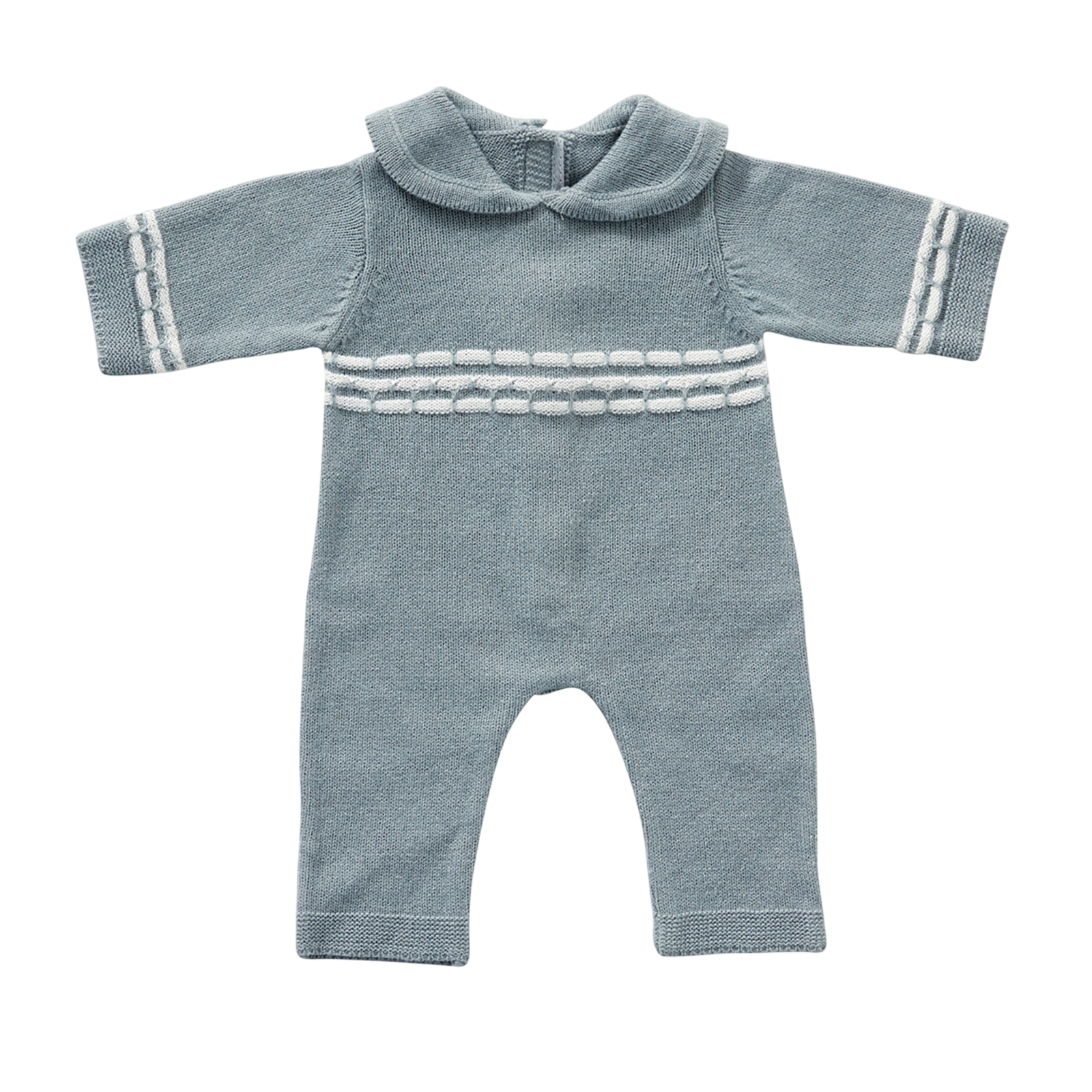 Puppenstrampler - gestrickt (30-35 cm) blau