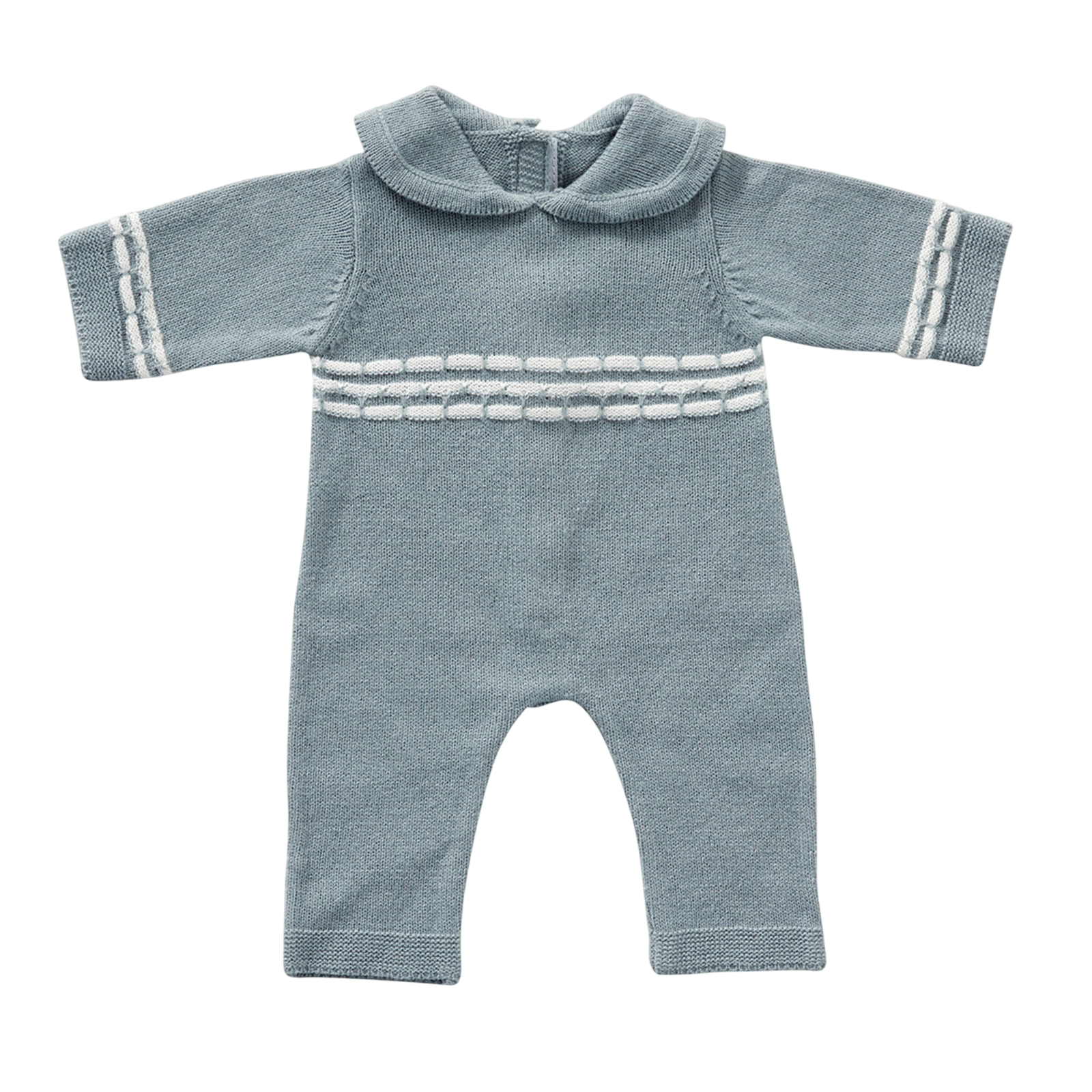 Dors bien pour poupée - tricotée (40-45 cm) bleu