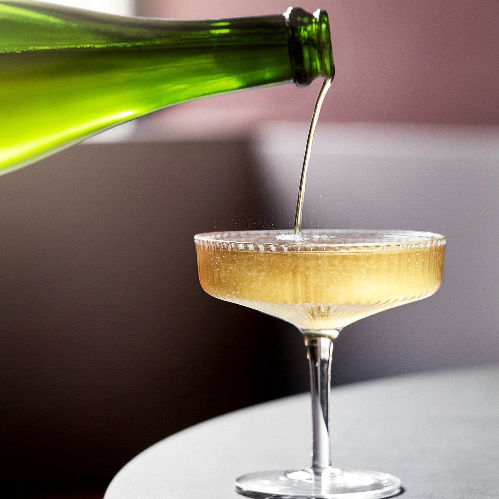 Champagne glasses Ripple set of 2