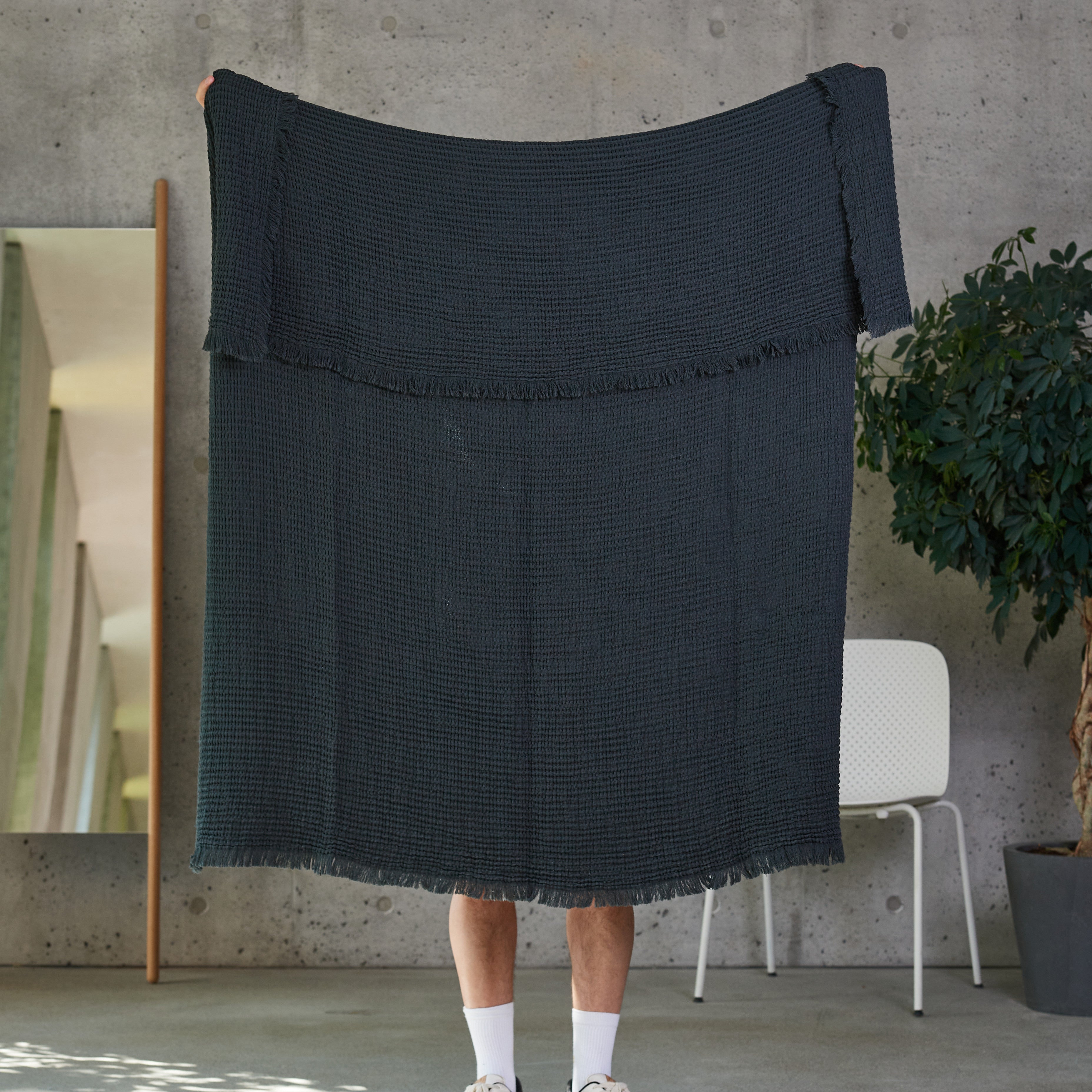 MARTA Wohndecke anthrazit, 130x170 cm