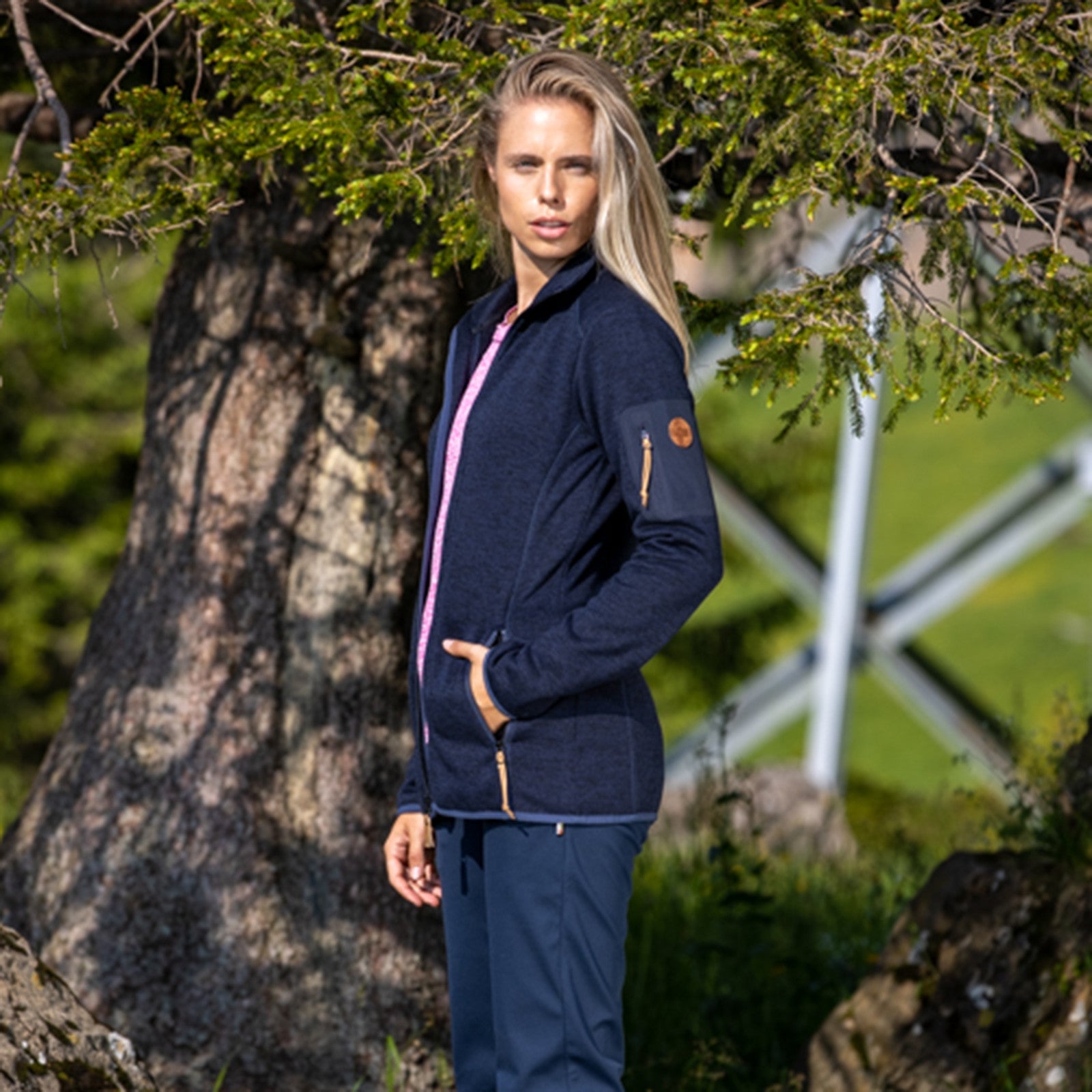 Veste polaire femme Fanny total eclipse