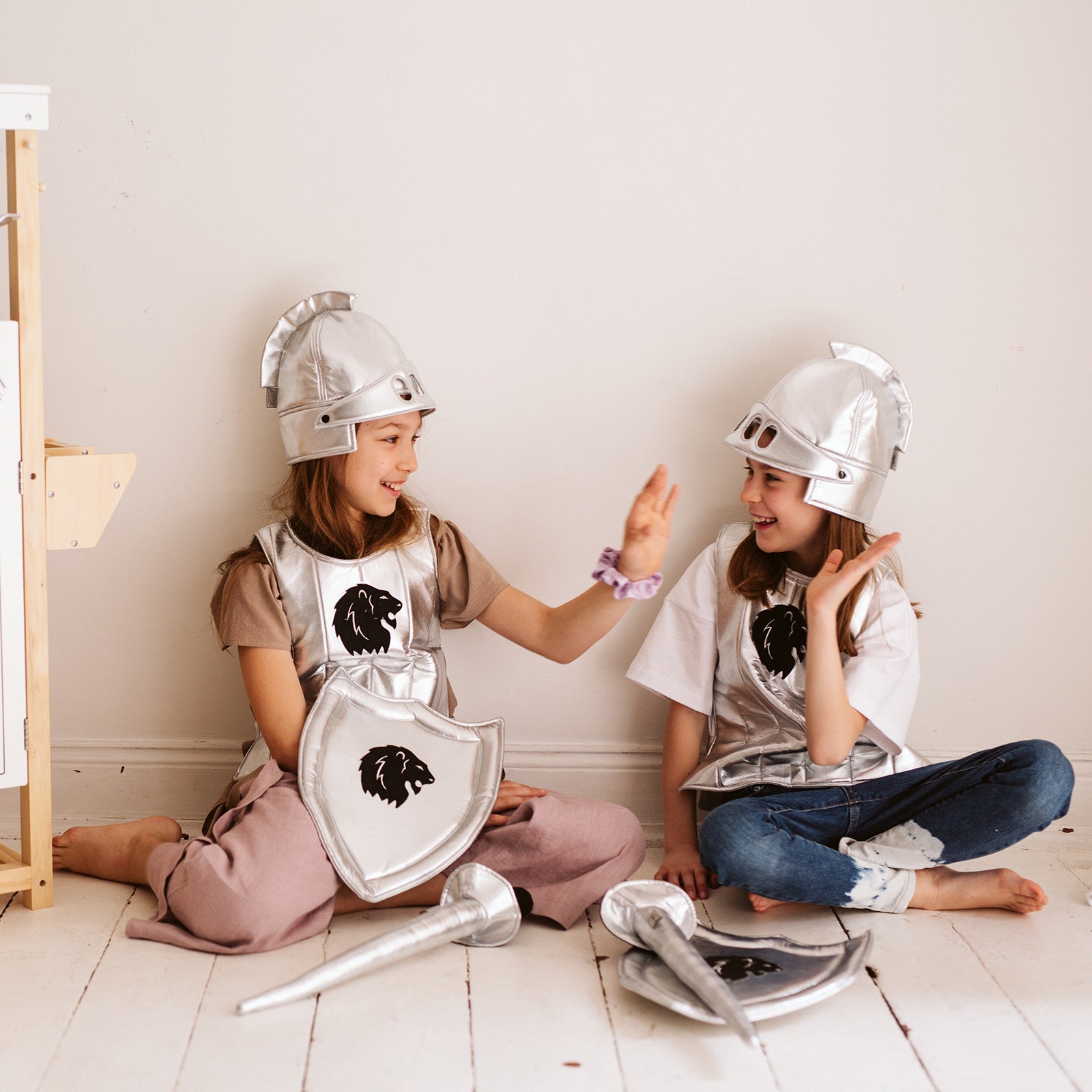 Armure de chevalier, argent