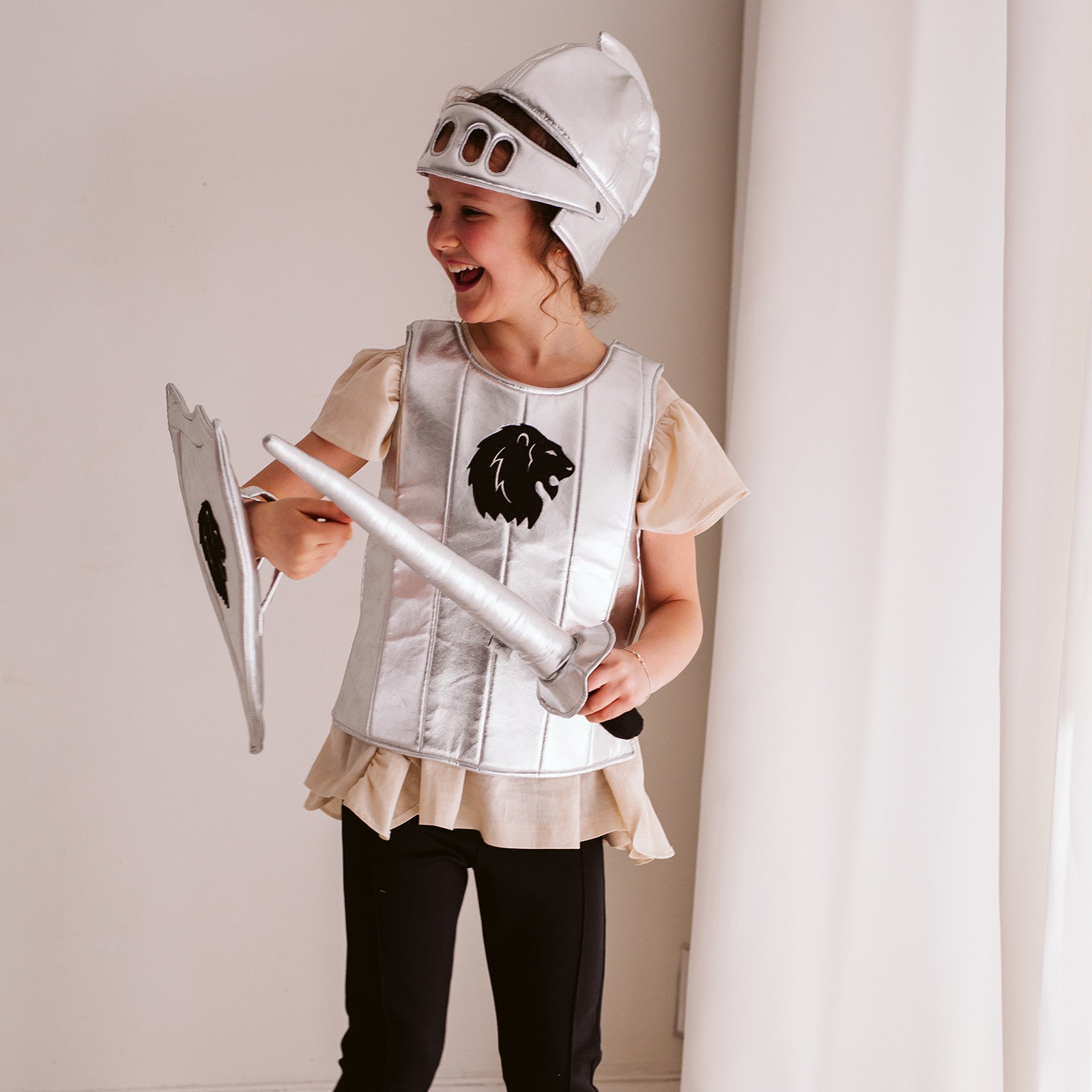 Armure de chevalier, argent