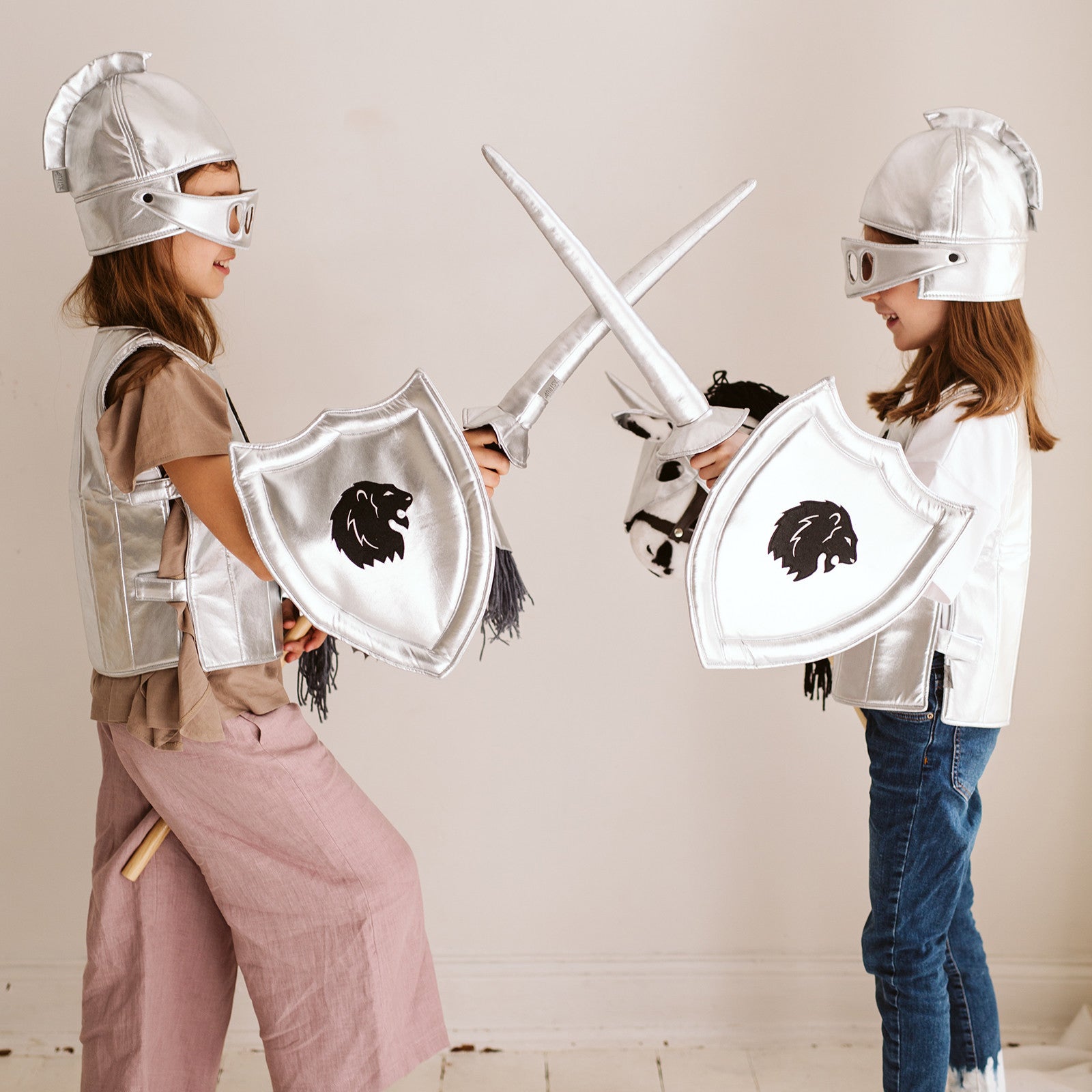 Armure de chevalier, argent