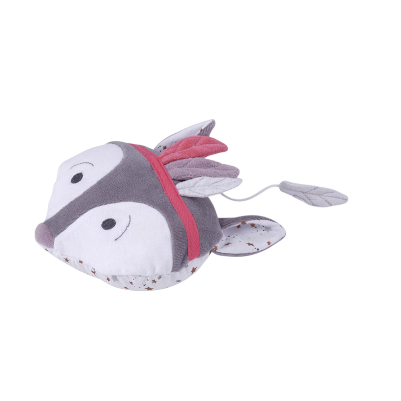 Spieluhr Fuchs Rosa (GOTS)