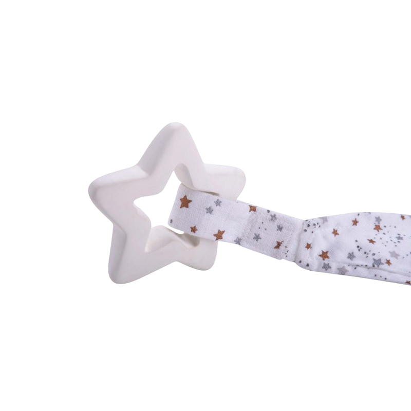 Étoile en caoutchouc avec muslin étoilé