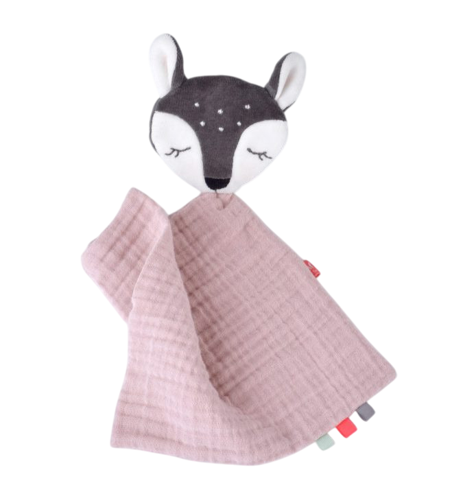 Schmusetuch Rehkitz Rosa (GOTS)
