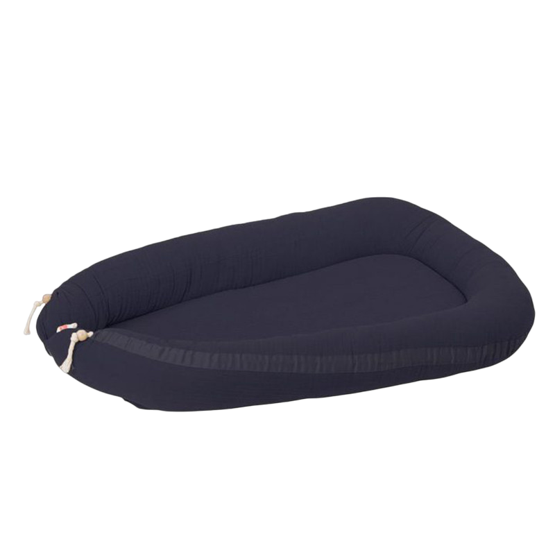Baby nest Muslin blue