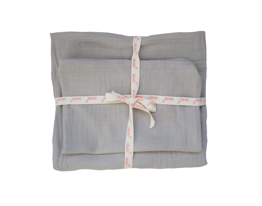 Bettwäsche Muslin silbergrau