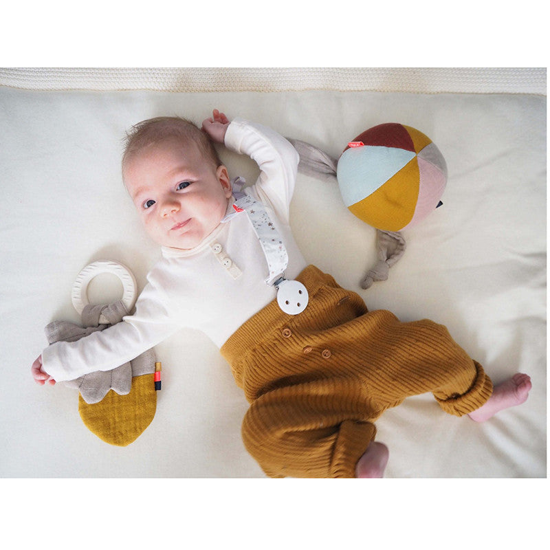 Forest Friends teething ring with crackling acorn