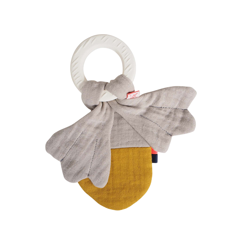 Forest Friends teething ring with crackling acorn