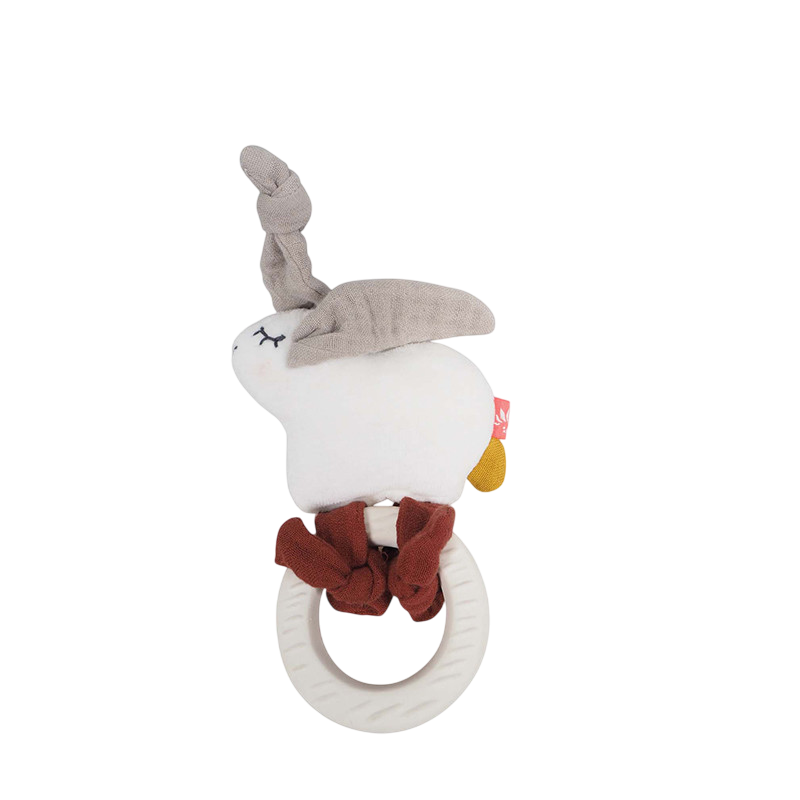 Beissring Hase mit Rassel