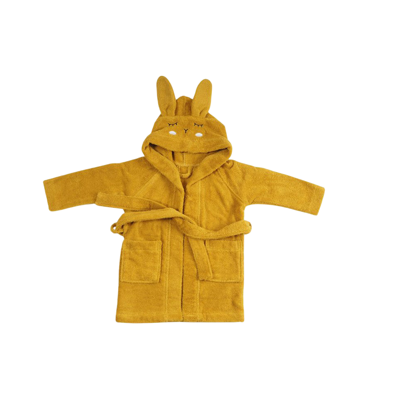 Bademantel Rabbit senfgelb (GOTS)