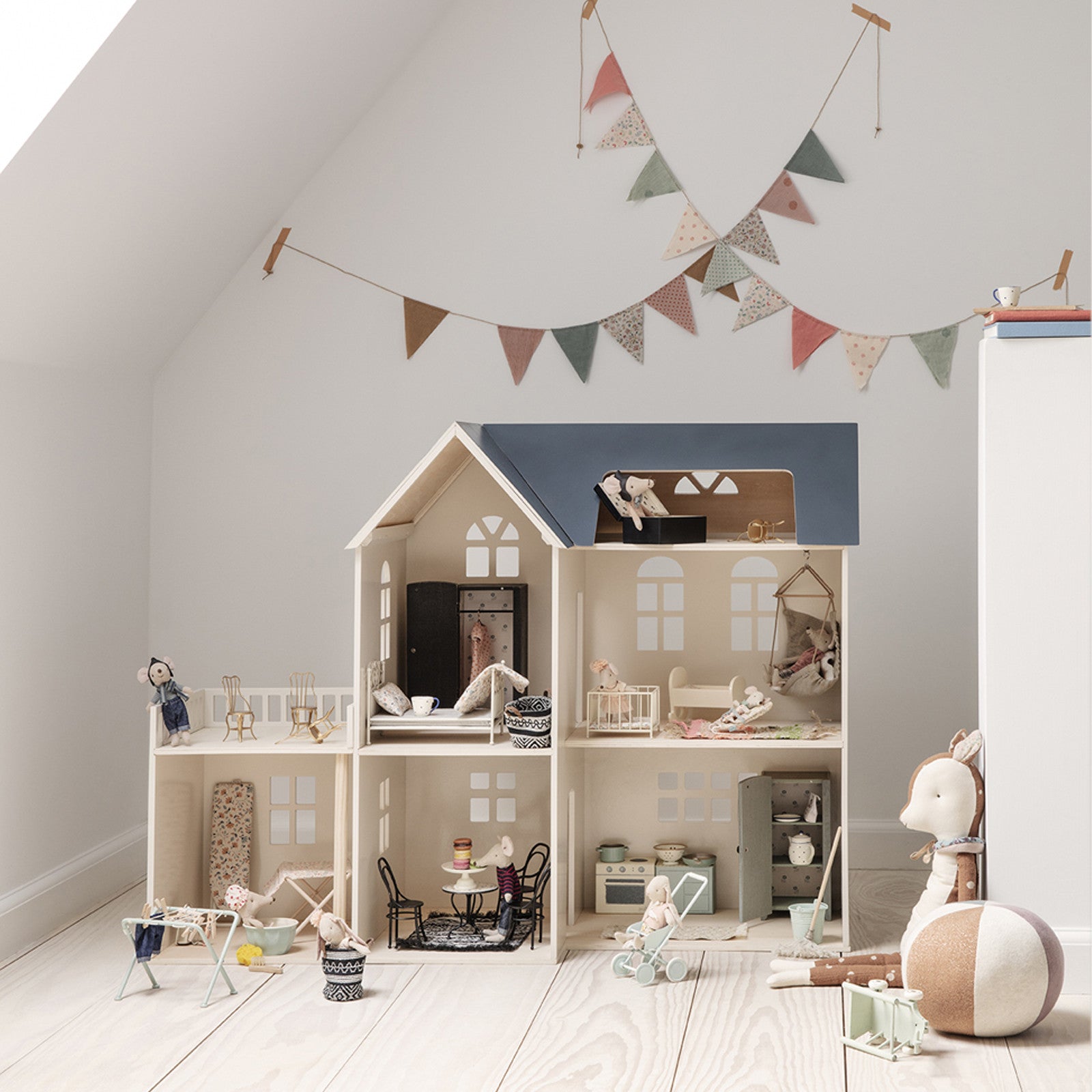 Armoire miniature gris-mint