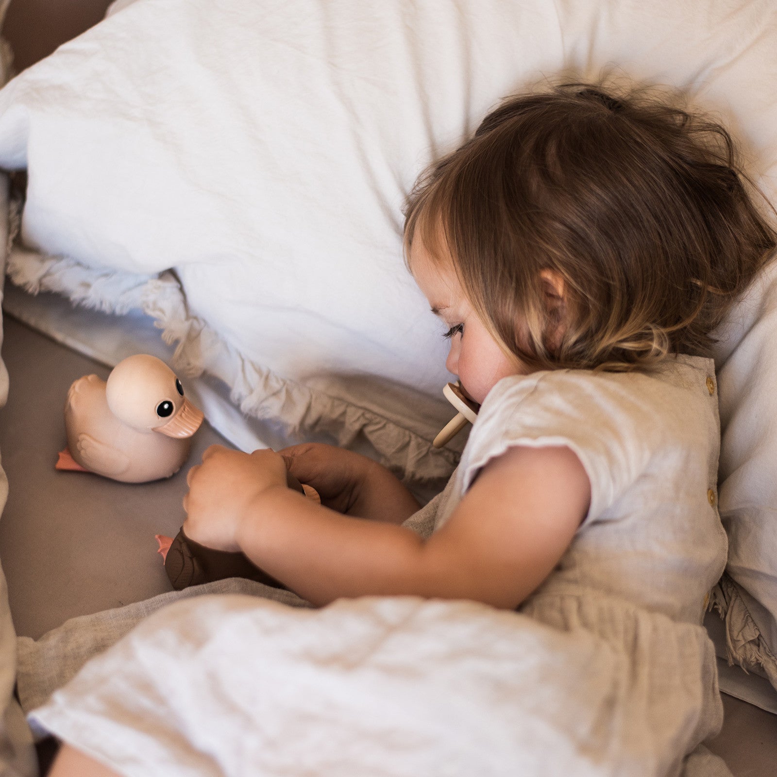 Baby Kawan mini rubber duck sandy nude