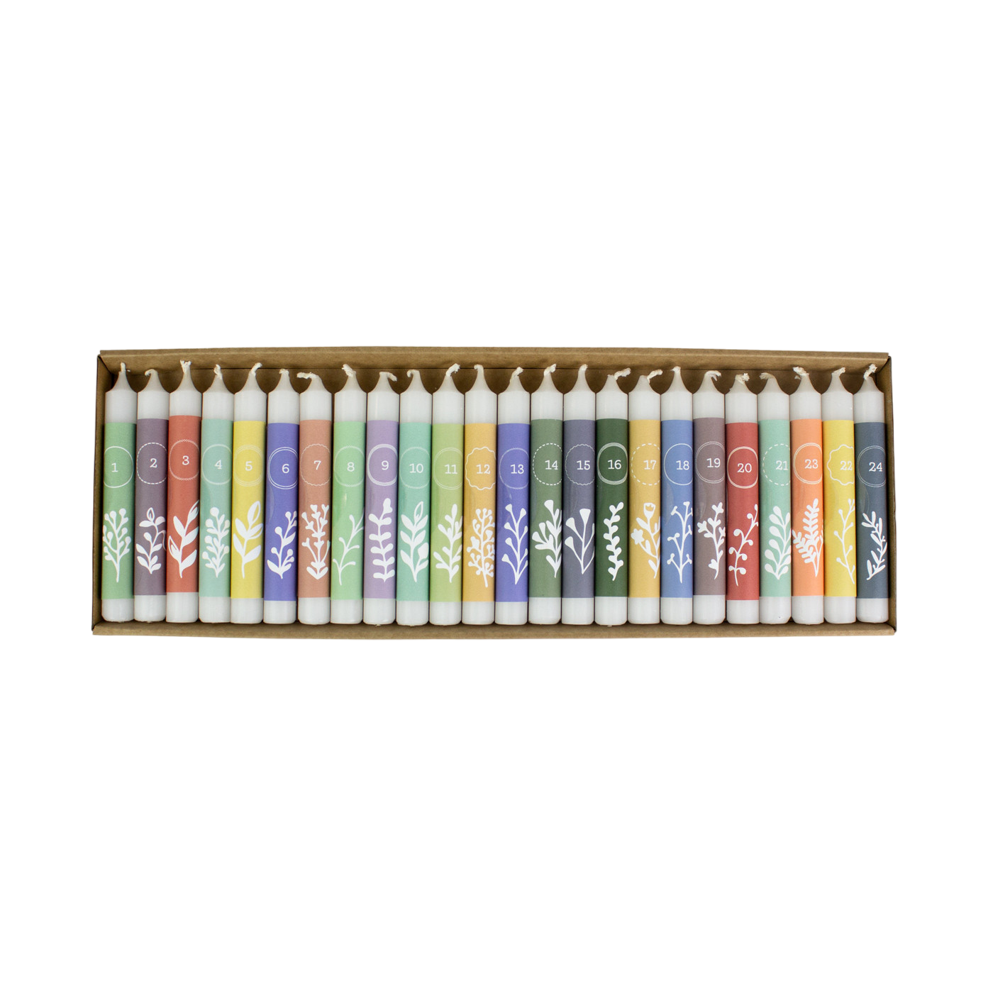 Adventskalender mit 24 Baumkerzenmomente