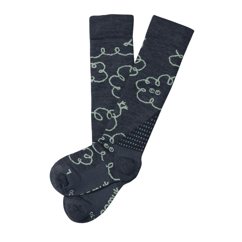 Skisocken Clouds True Navy/Mint ice