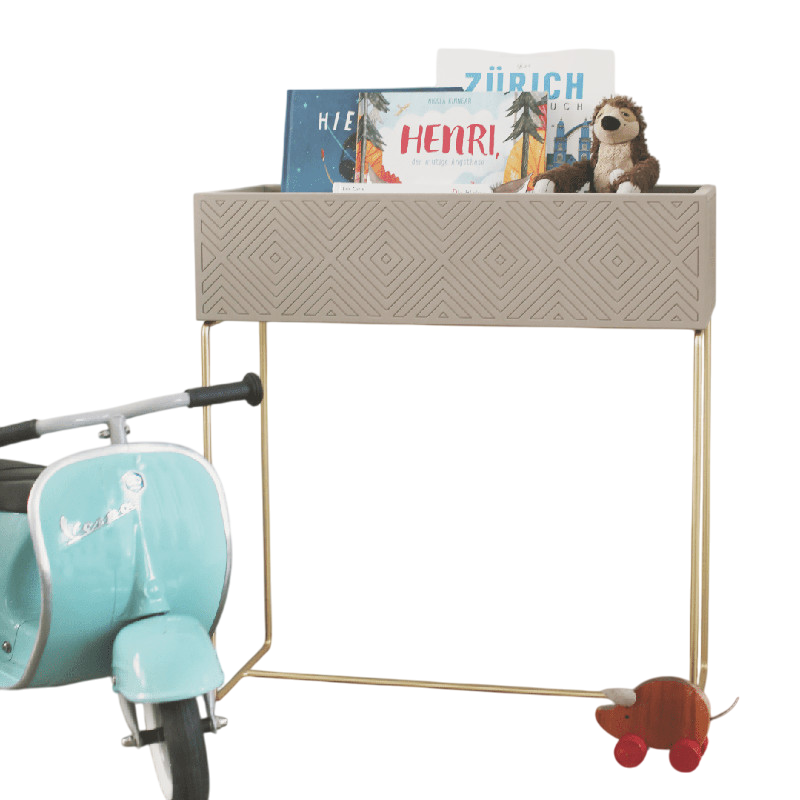 Nevi the plantbox Sandgrau, Gold L