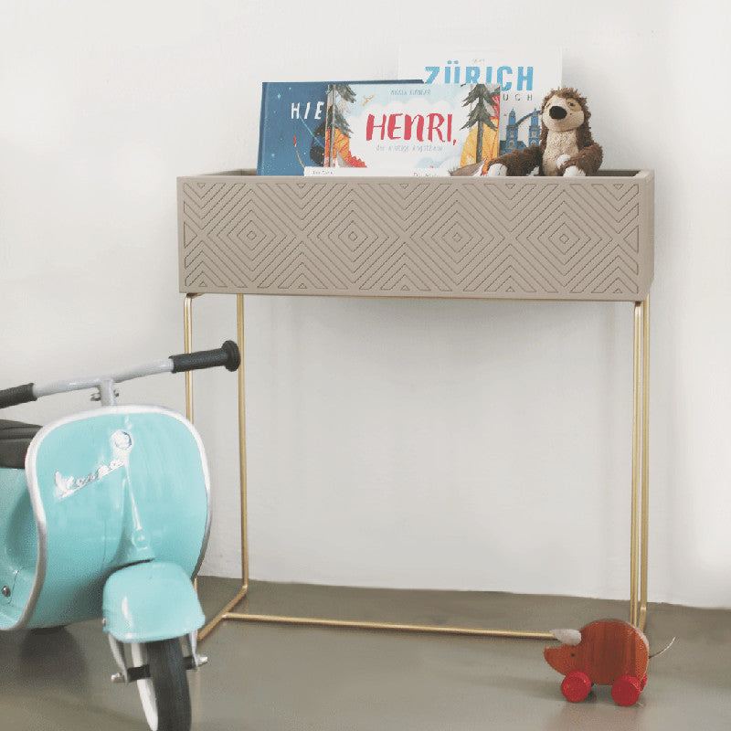 Nevi the plantbox Sandgrau, Gold L