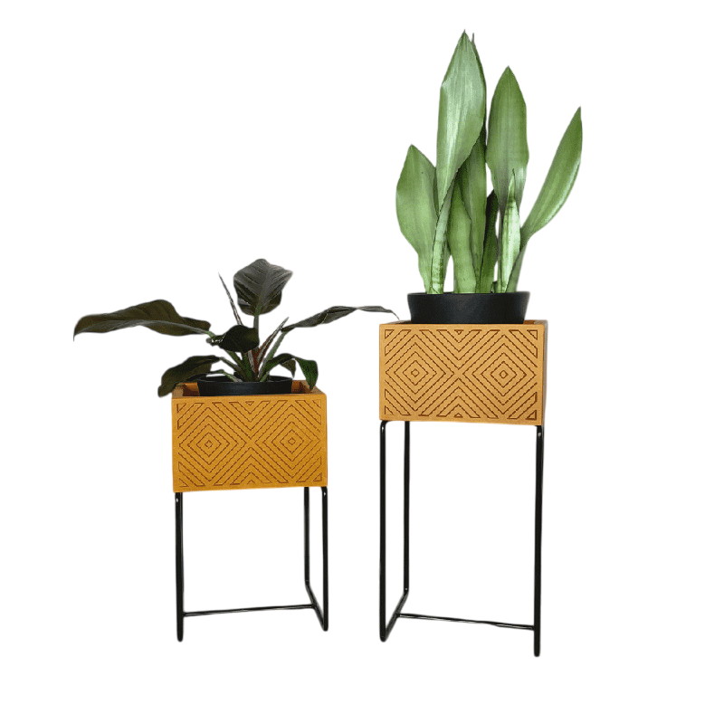 Nevi the plantbox jaune moutarde, noir S