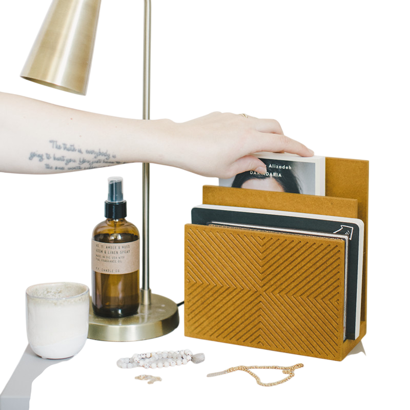 Nola the organizer mustard yellow