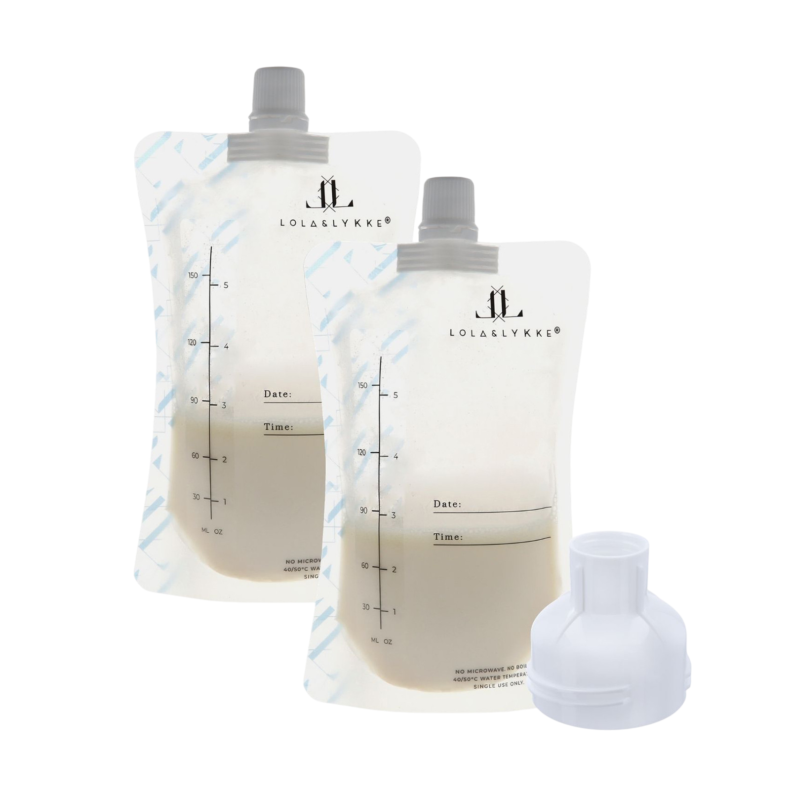 Milchbeutel mit Adapter (10er Pack )