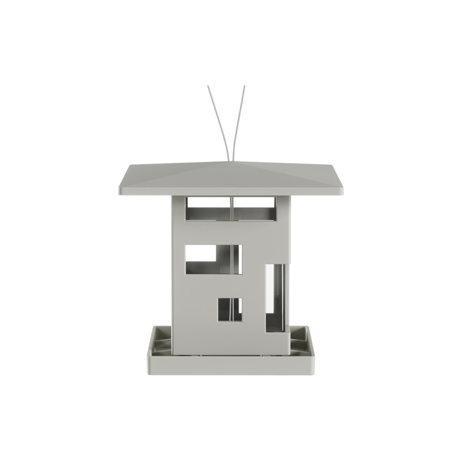 Bird house Bird Cafe for hanging, gray