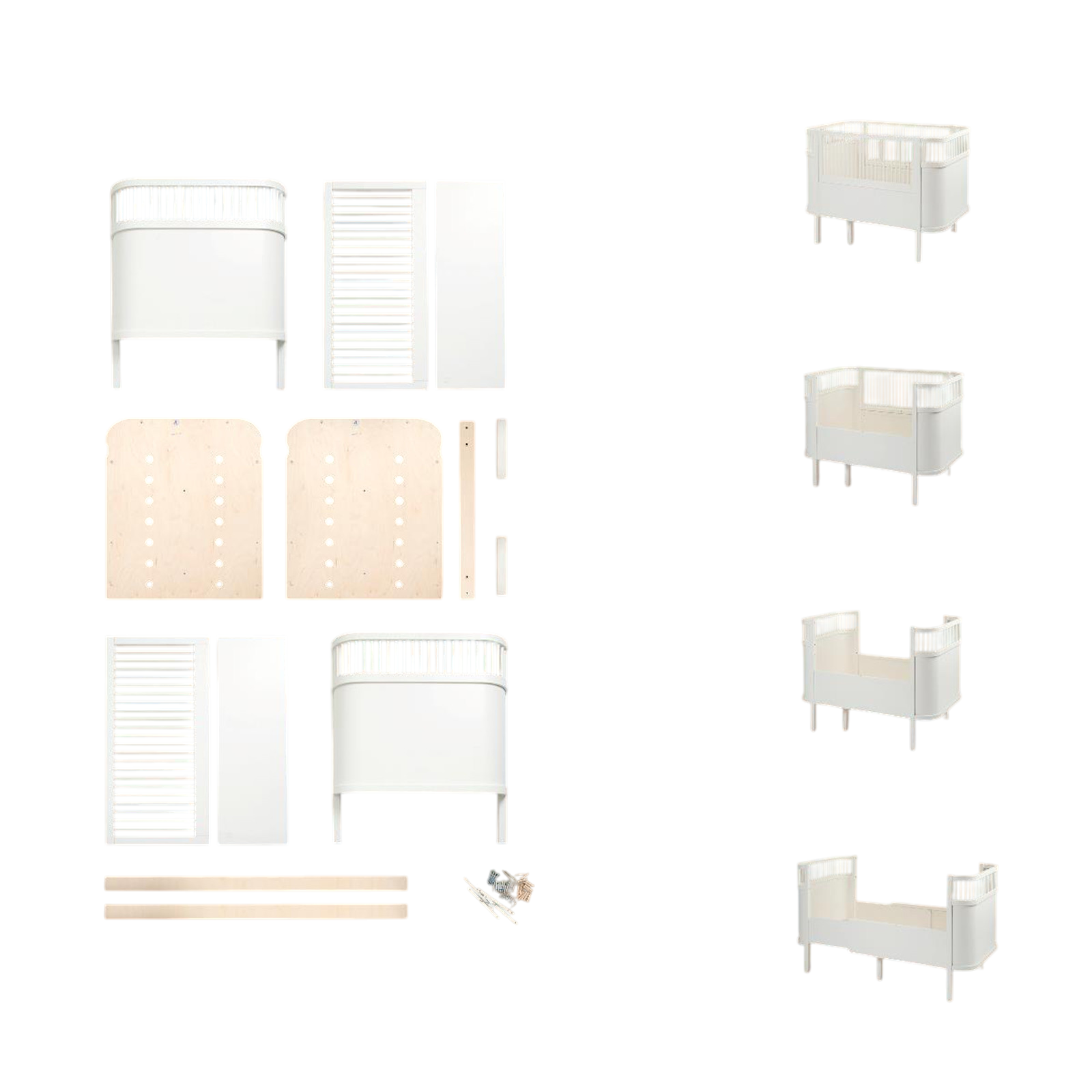 Baby & Juniorbett, wooden edition