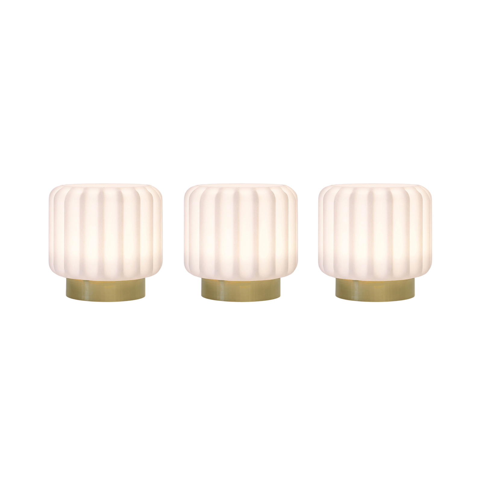 Dentelles 9cm light gold, set of 3