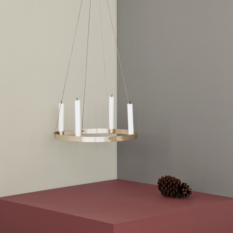 Bougeoir Circle Gross Brass