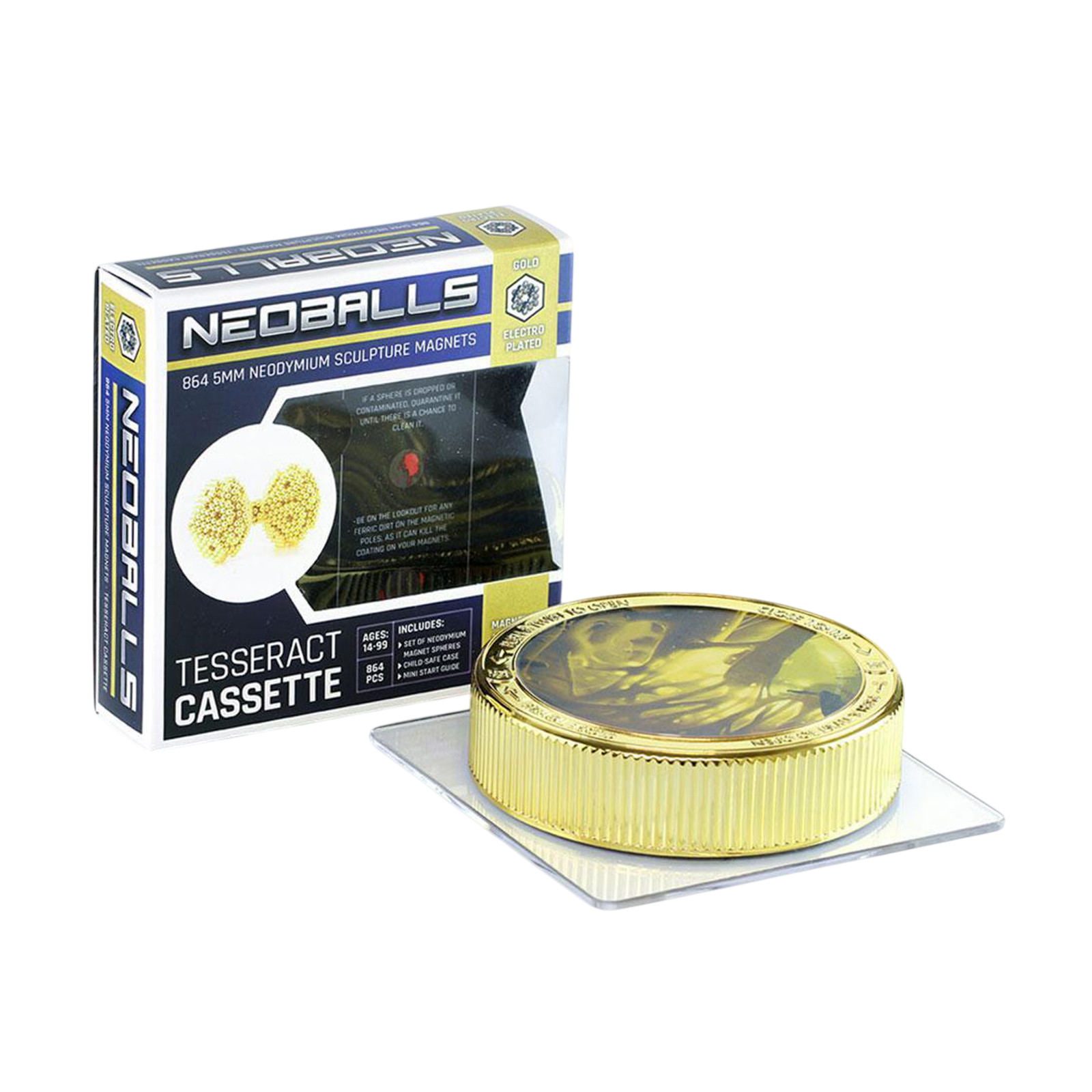 Gold magnetic spheres - Tesseract Cassette