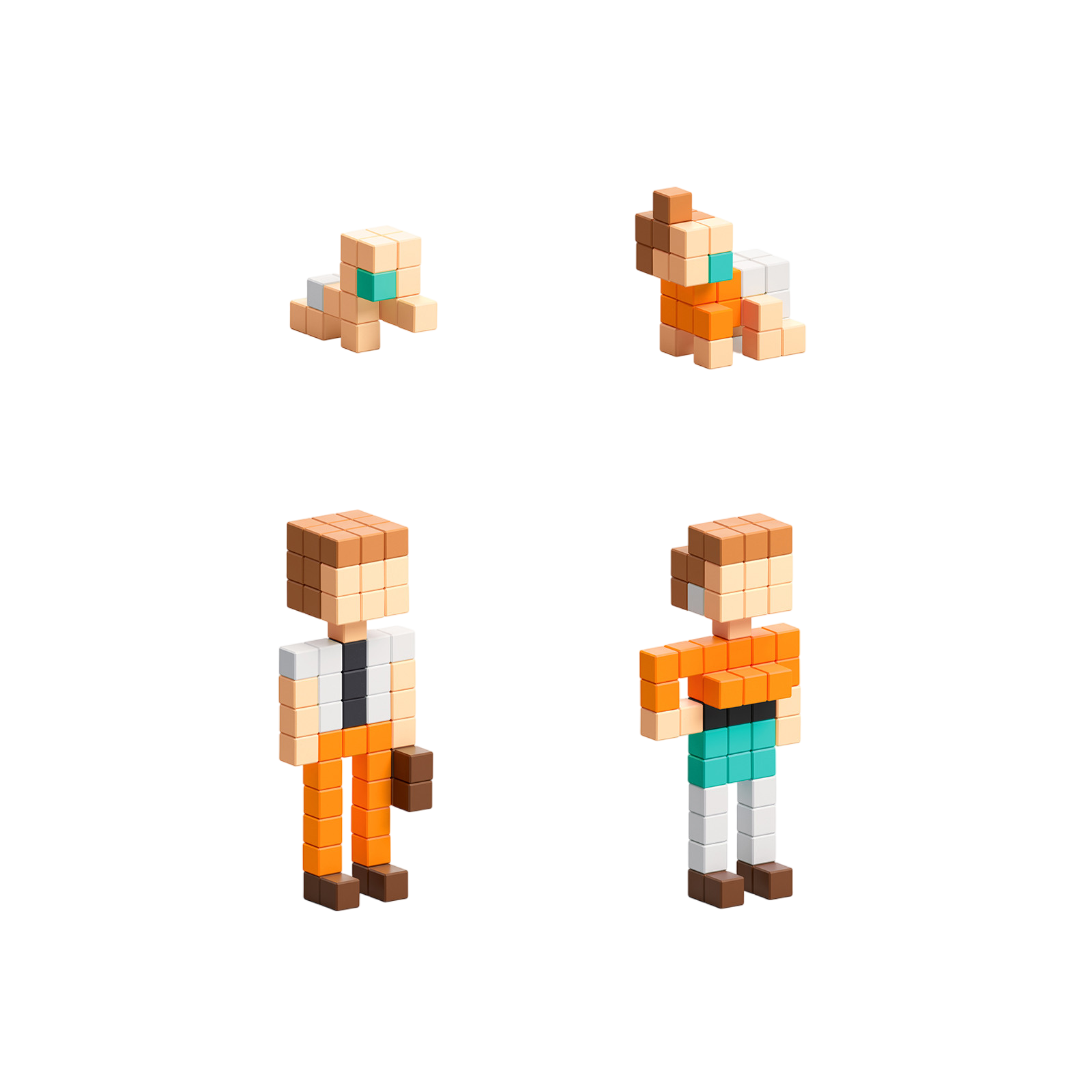 Magnetbaukasten Happy Family