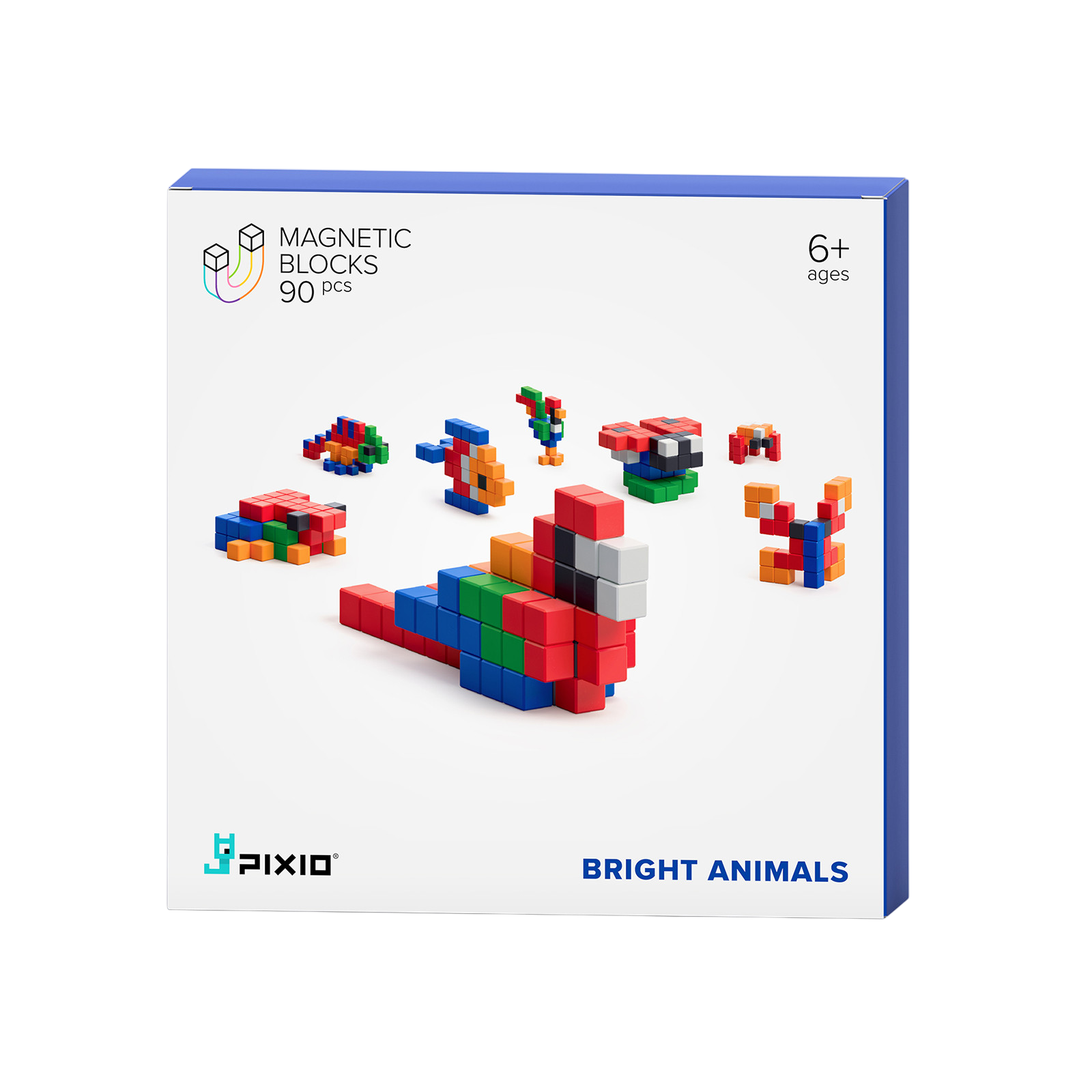 Jeu de construction magnétique Bright Animals