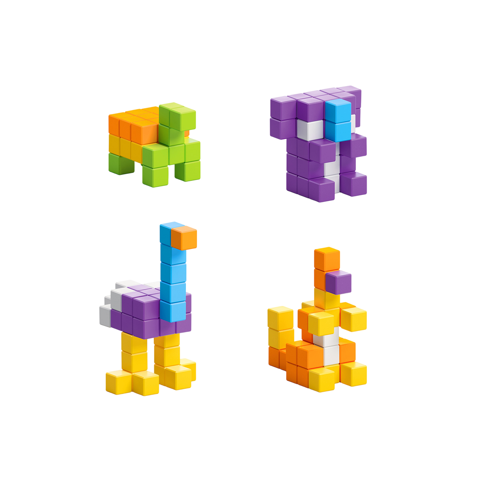 Boîte de construction magnétique Mini Safari