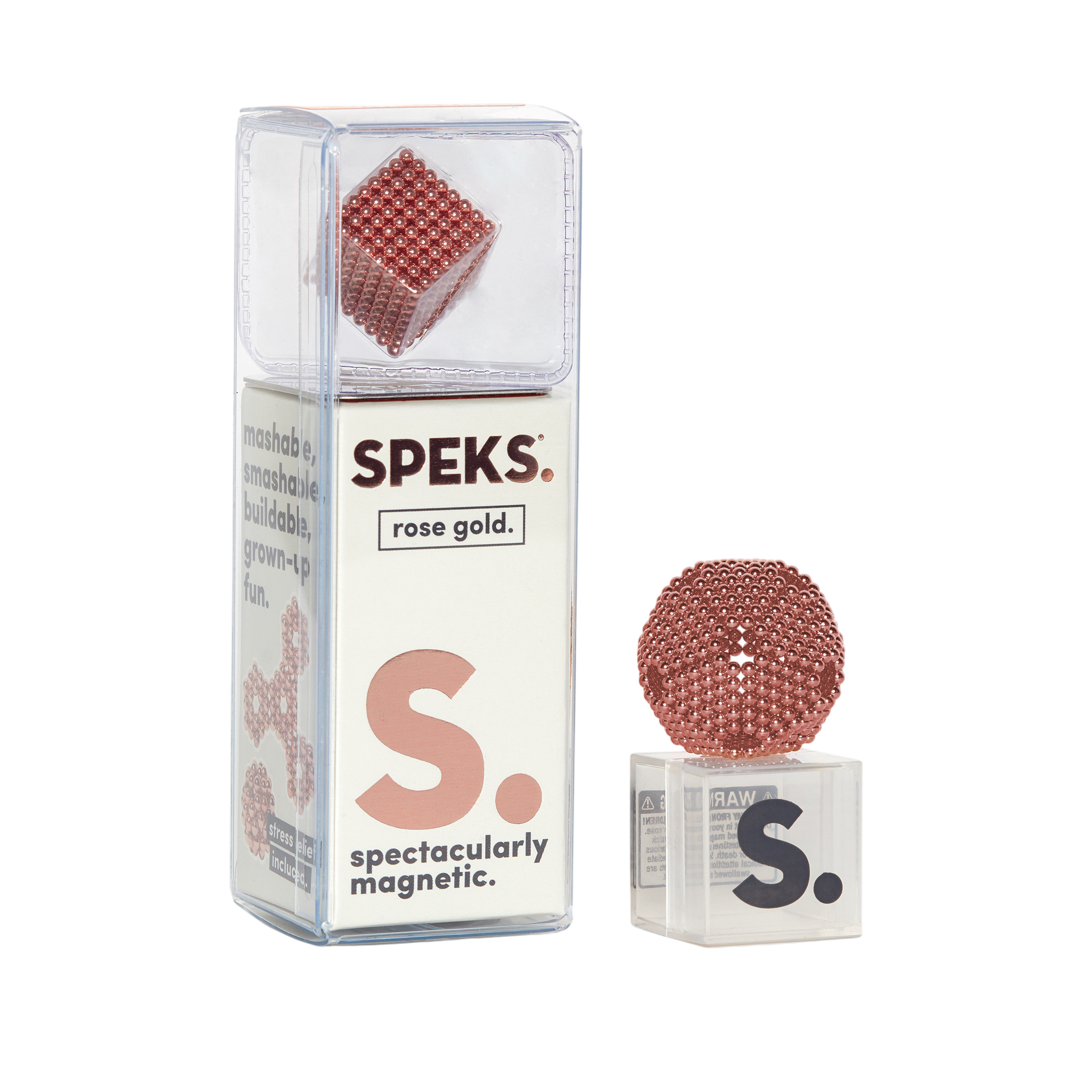 Magnetic construction kit 512 Rose Gold Speks