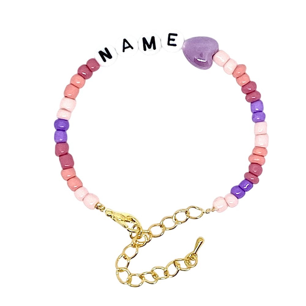 Armband Rosa personalisierbar