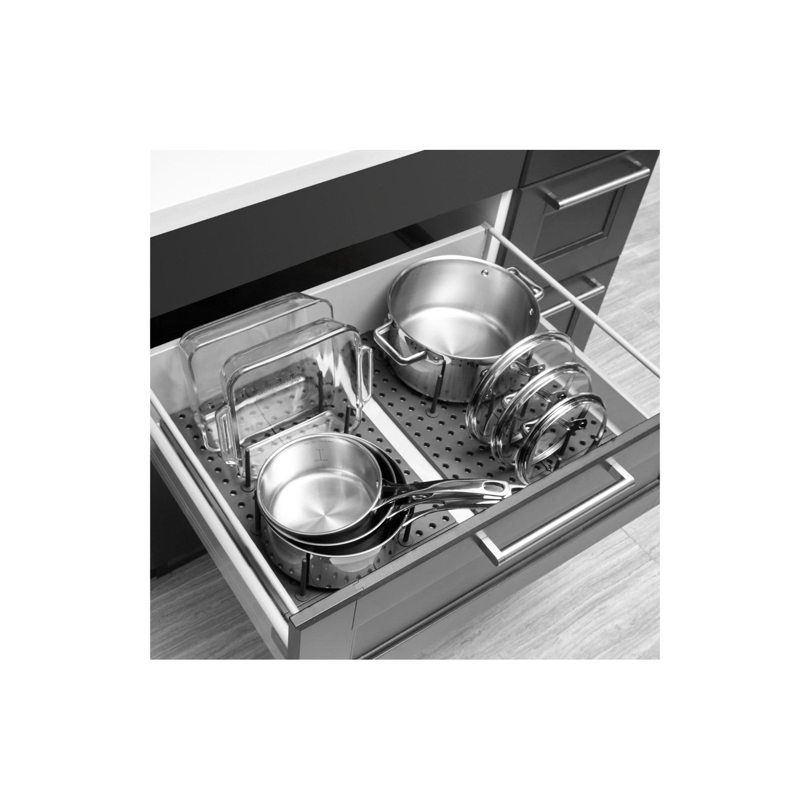 Abtropfgestell Peggy 2er Set, Grau