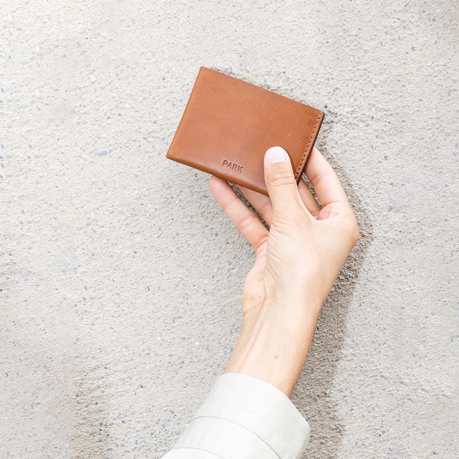 Porte-monnaie plat Brown