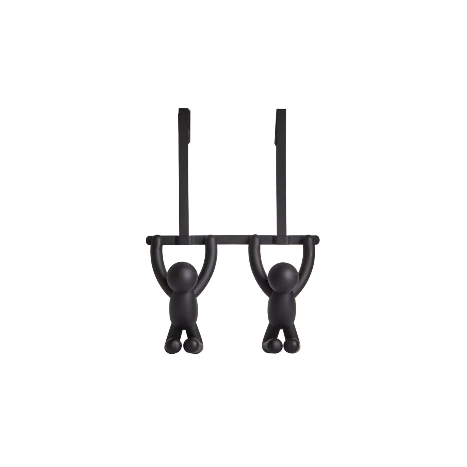 Garderobenleiste Buddy 2 Haken, Schwarz