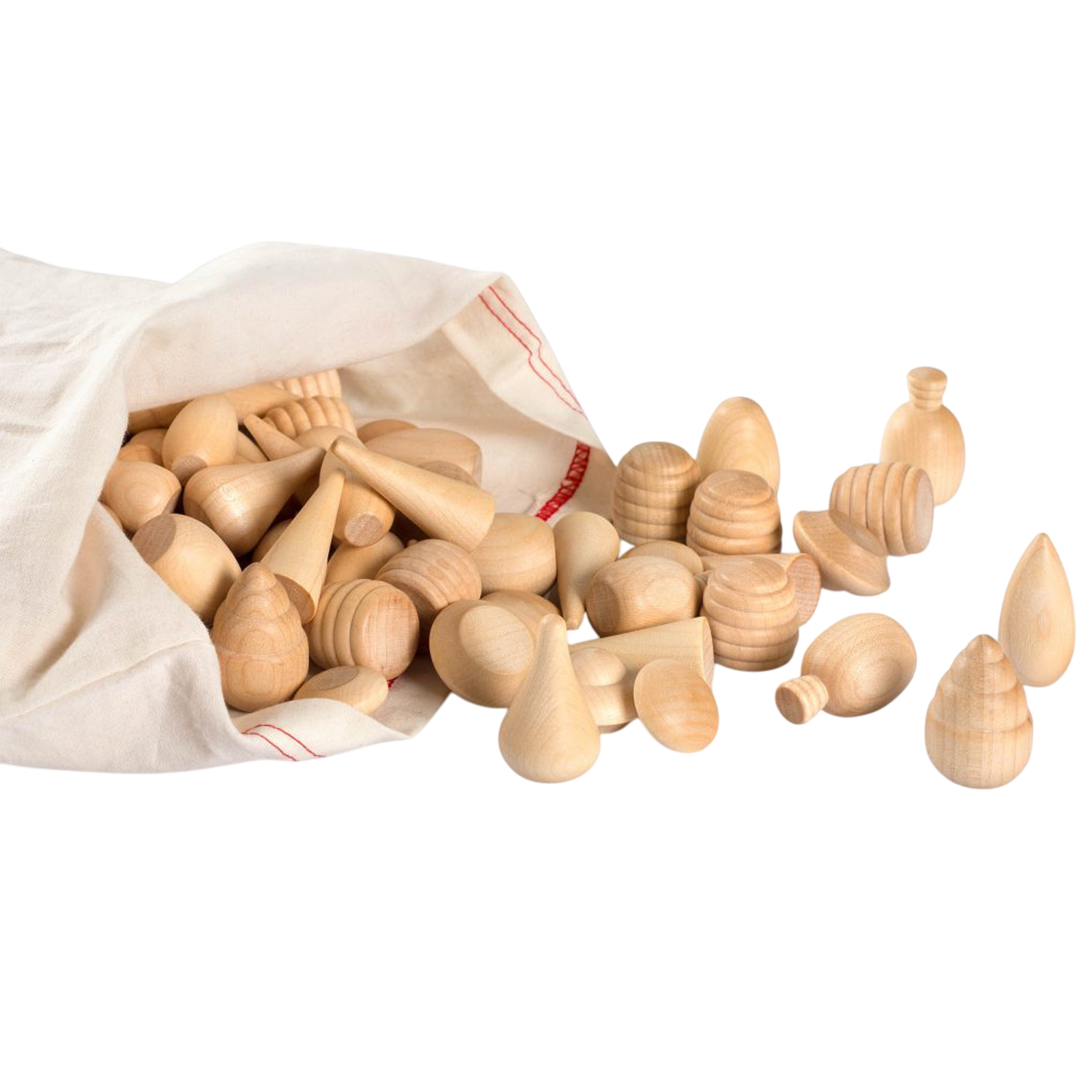 Mandala 60 Stück natural wood Grapat