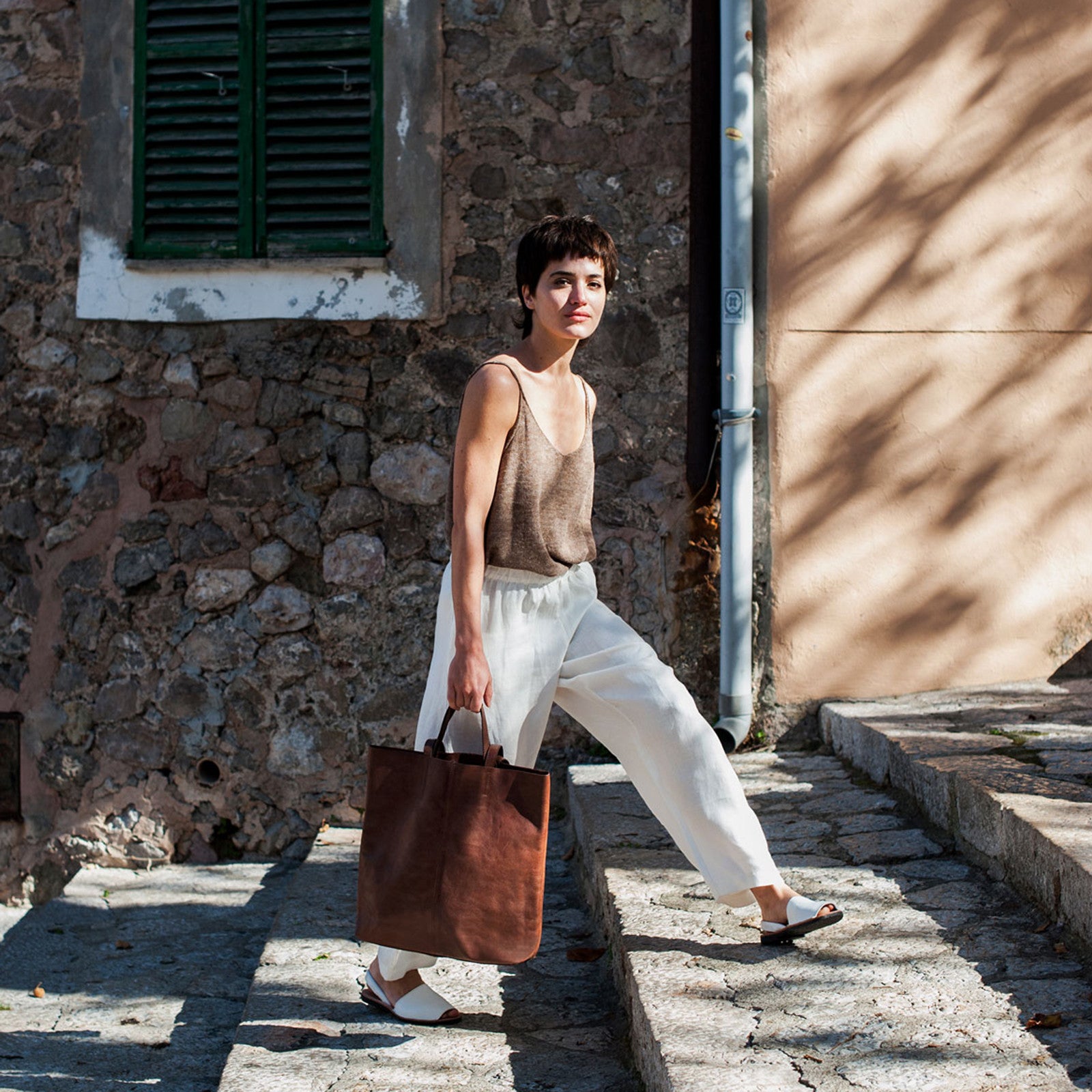 Sac fourre-tout Straps Dark Brown