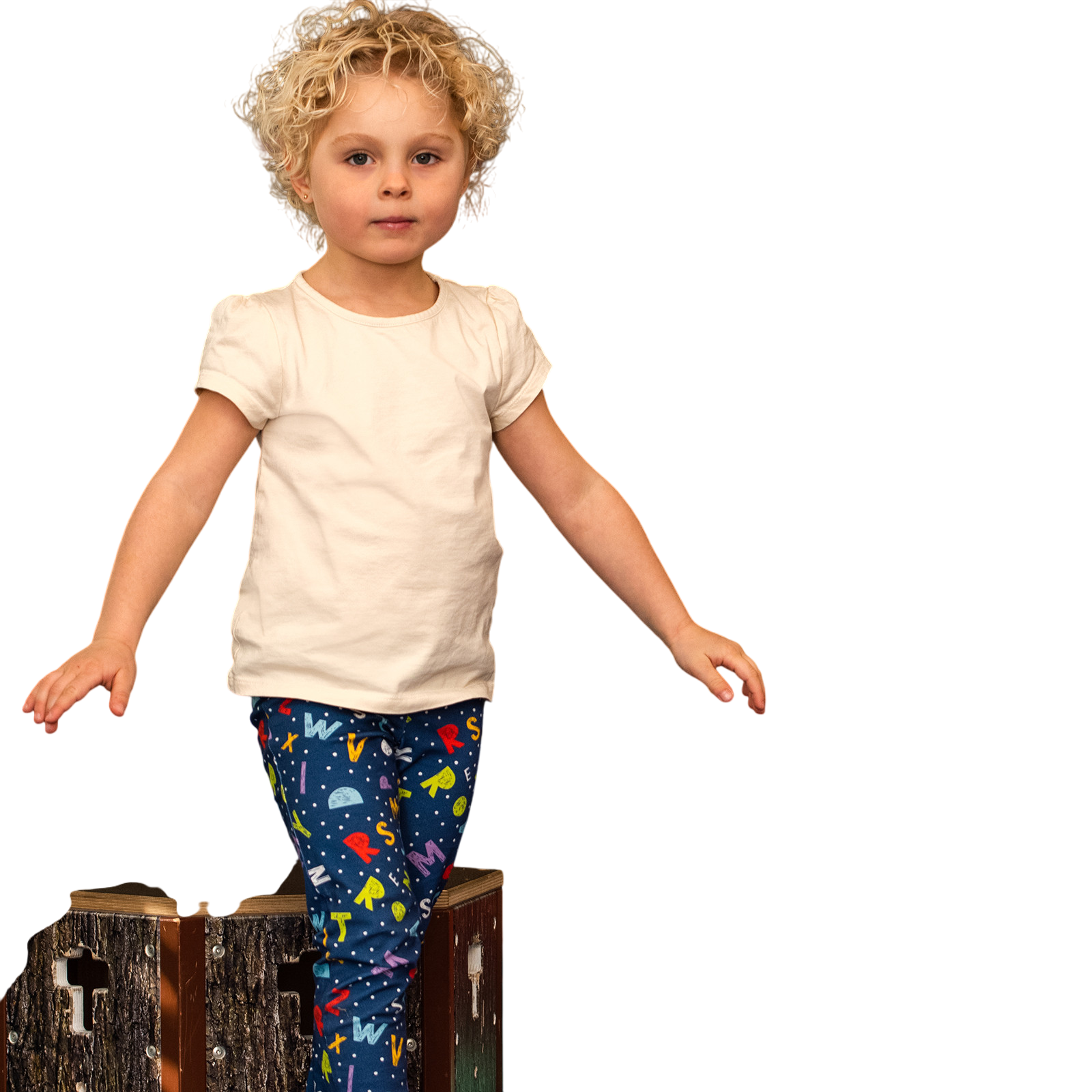 Leggings Smart, strong, fun blau