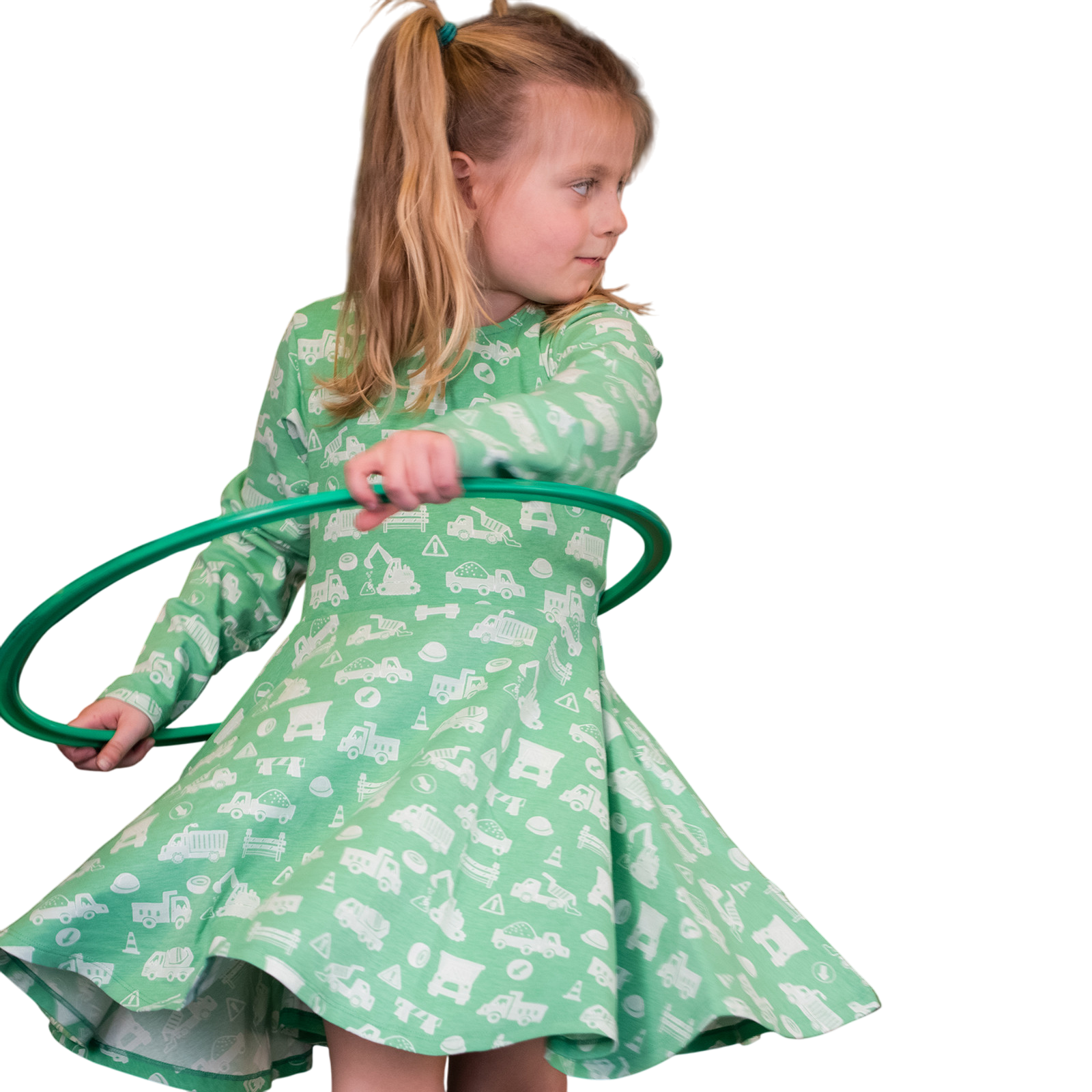 Kleid Lastwagen grün