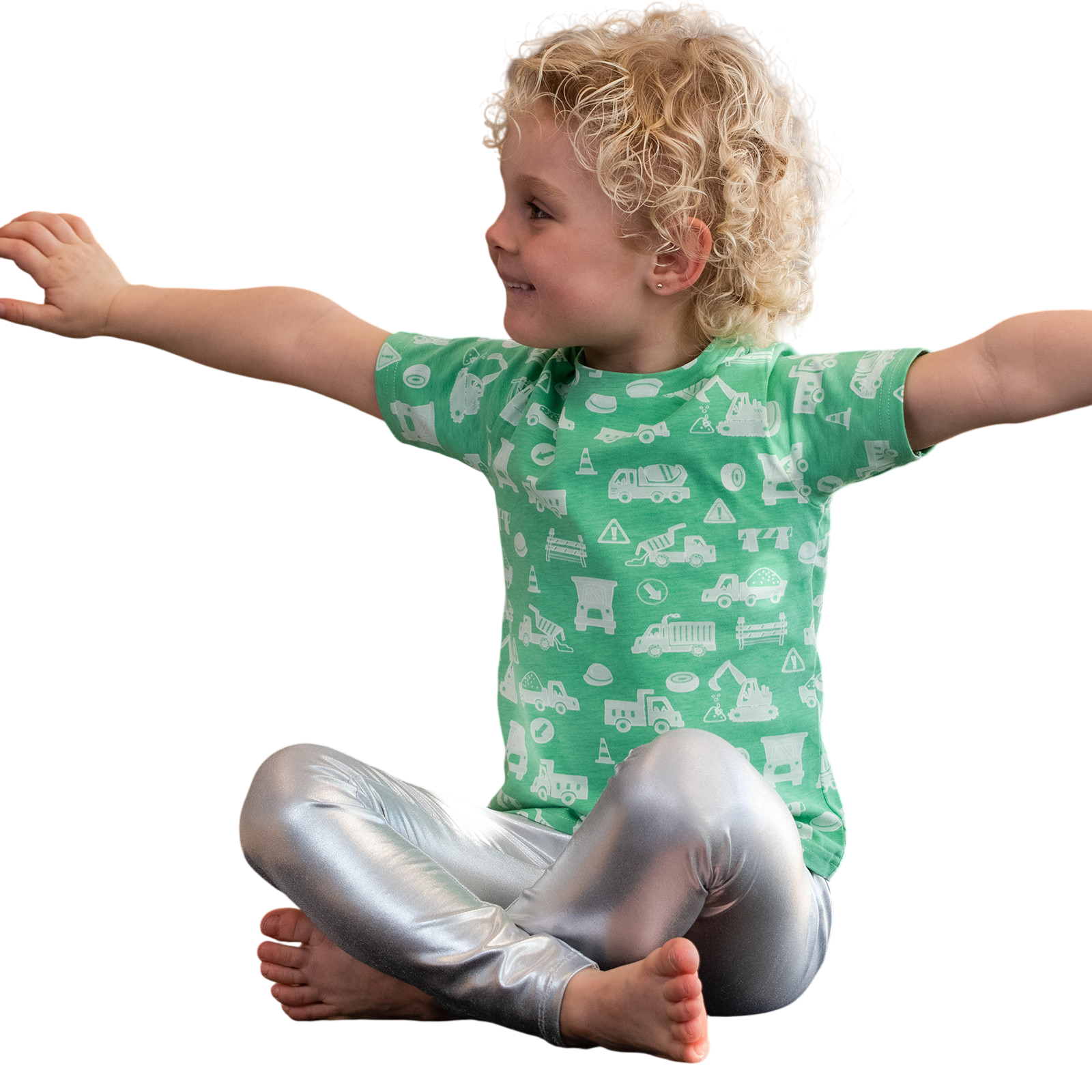 T-shirt Lastwagen grün