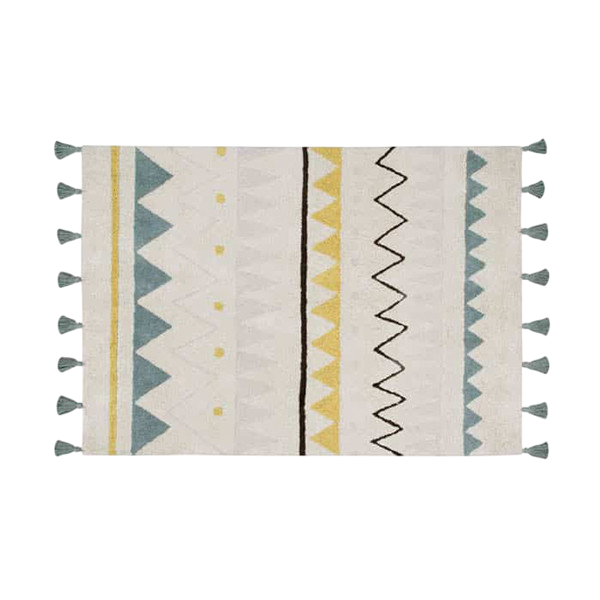 Tapis Azteca Natural-Vintage Blue / Natural - Azul Vintage - L