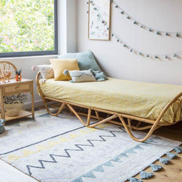 Tapis Azteca Natural-Vintage Blue / Natural - Azul Vintage - L