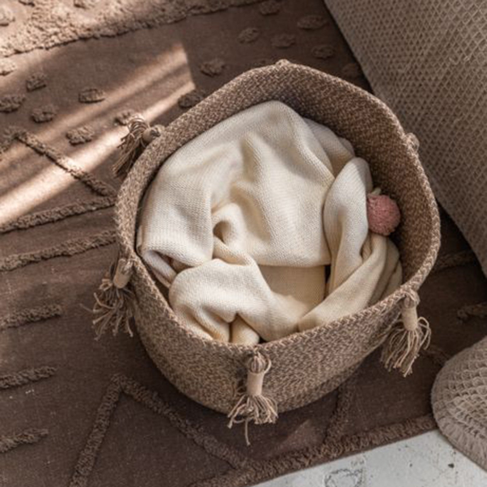 Woody Soil Brown storage basket