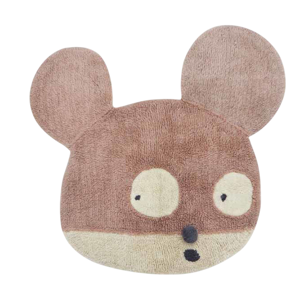 Miss Mighty Mouse wool rug