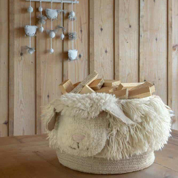 Woolable Basket Pink Nose Sheep