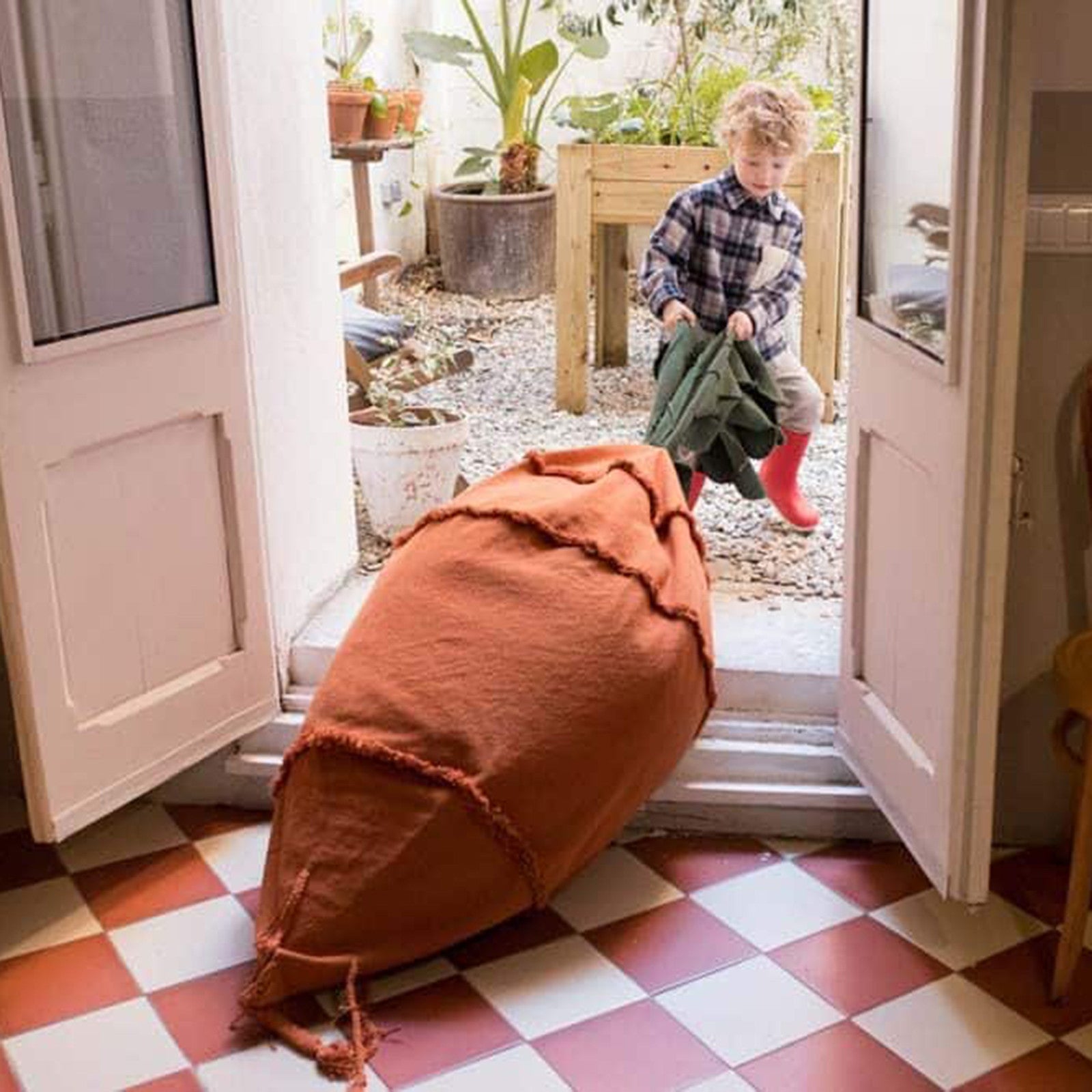Cathy the Carrot seat cushion